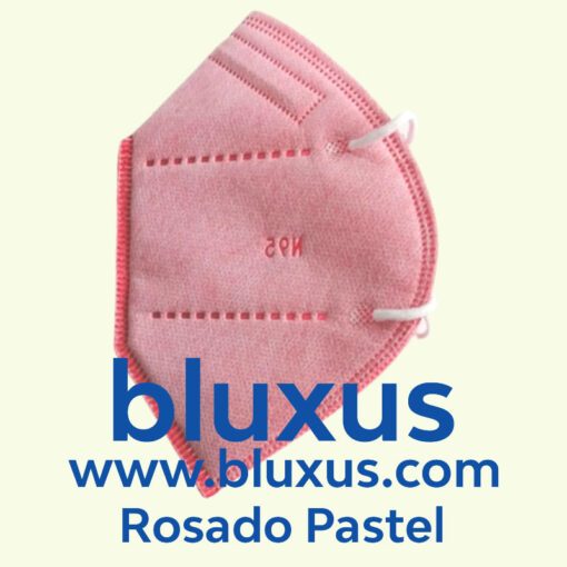 Tapabocas N95 de color rosado pastel