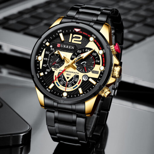 reloj curren 8395 color negro dorado de venta en colombia