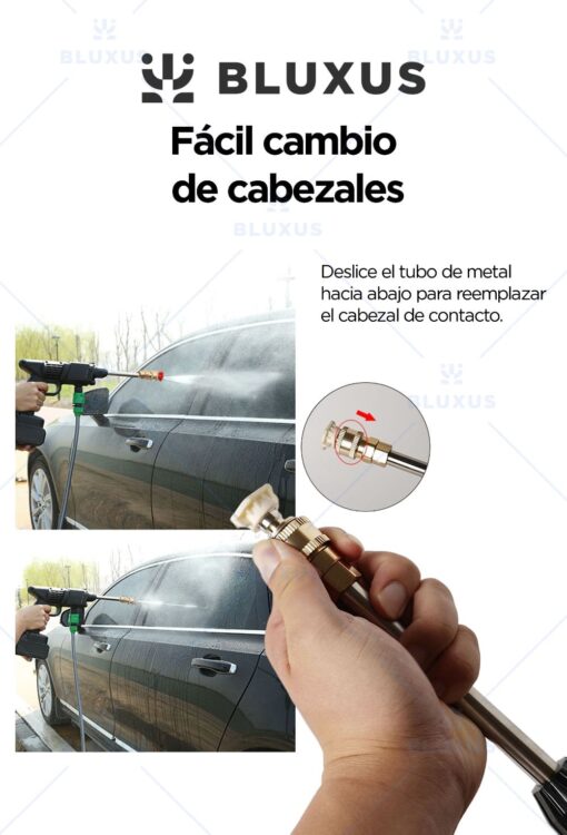 Hidrolavadora Inalambrica Facil cambio cabezal