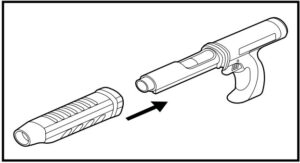 Desensamble pistola de fijacion ramset Introduzca el silenciador en el receptor.