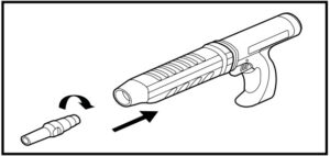 Desensamble pistola de fijacion ramset vuelva a colocar el ensamble del casquillo