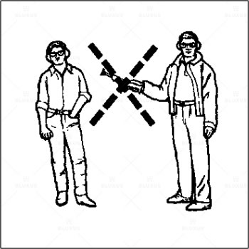 pistola de fijacion ramset Siempre apunte la herramienta lejos de las personas y en una dirección segura.