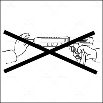 pistola de fijacion ramset nunca coloque la mano