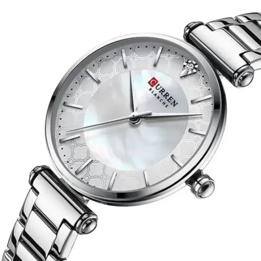 Reloj Dama Plateado Curren 9072 Blanche