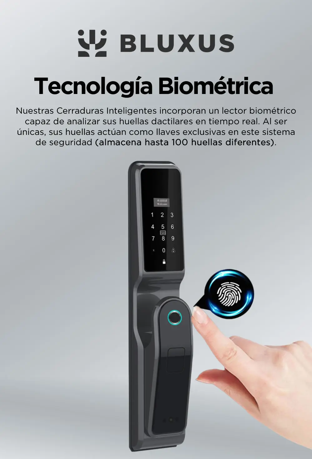 2 Cerradura Inteligente con Camara Tecnologia Biometrica