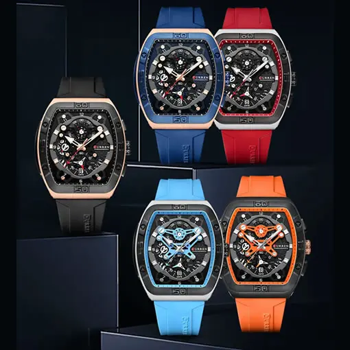 Reloj Curren 8443 Naranja Original 32 Color Disponbles Reloj Curren 8443