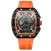 Reloj Curren 8442 Naranja Original 18 Frente del Reloj Curren 8442 Color Naranja con Cronografo