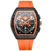 Reloj Curren 8443 Naranja Original 18 Frente del Reloj Curren 8443 Color Naranja con Cronografo
