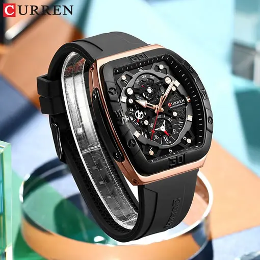 Reloj Curren 8443 Negro Original 4 Reloj Curren 8443 Color Negro con Cronografo