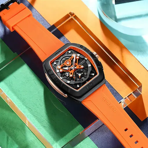 Reloj Curren 8443 Naranja Original 4 Reloj Curren 8443 Naranja con Cronografo