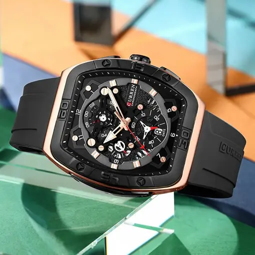 Reloj Curren 8443 Negro con Cronografo