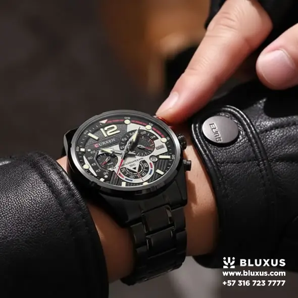 Reloj Curren 8395 Negro con Verde (Ref 703) 14 Reloj Curren 8395 Negro con Verde (Ref 703) 1