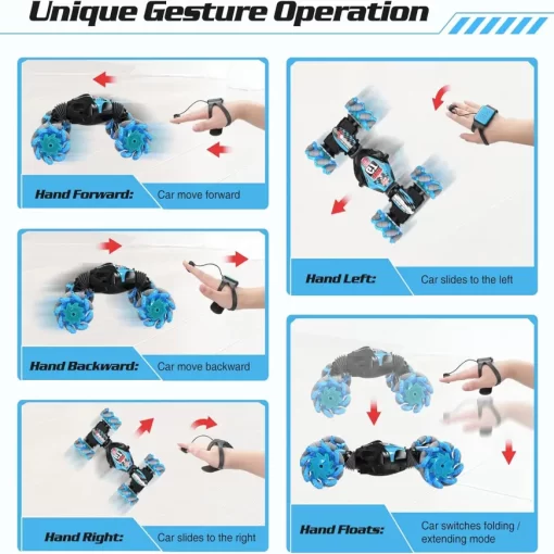 Funciones del Control Remoto tipo reloj del Carro a Control Remoto 4x4