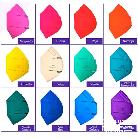 Tapabocas N95 con diseños coloridos y estampados para niños y adultos.