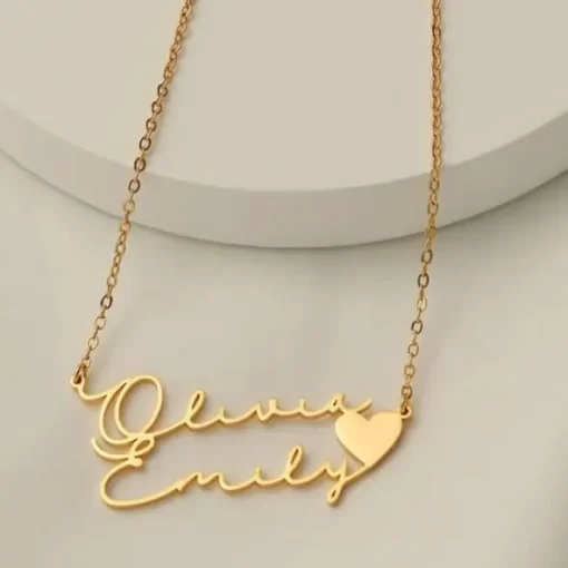 Collar Personalizado con dos Nombres en Colombia