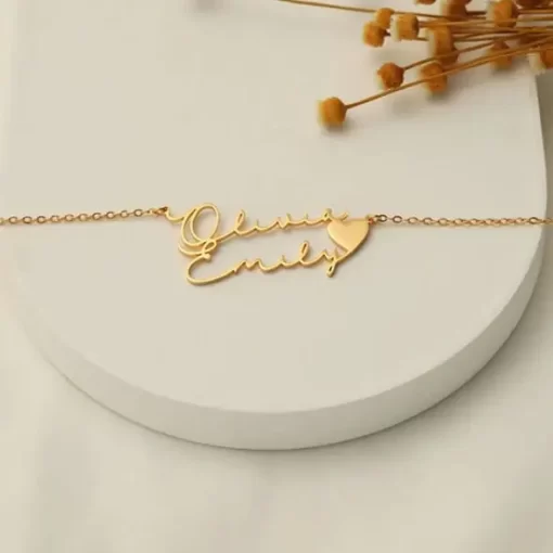 Collares Personalizado con dos Nombres