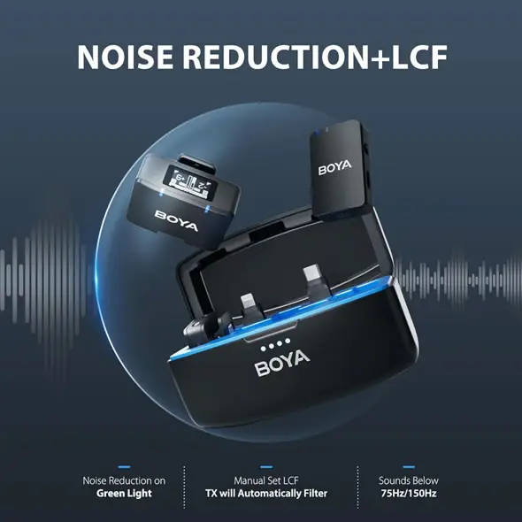 BOYA MIC Micrófono De Solapa Doble Profesional 5 BOYA MIC Micrófono De Solapa Doble Profesional 3
