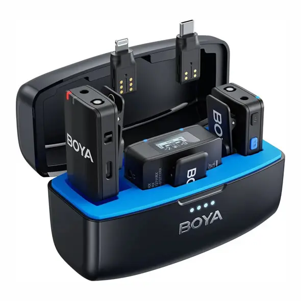 BOYA MIC Micrófono De Solapa Doble Profesional 1 BOYA MIC Micrófono De Solapa Doble Profesional