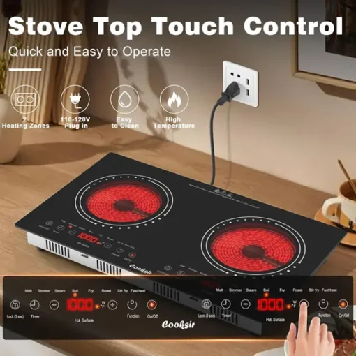 Estufa de Inducción Electrica de 2 Puestos 3