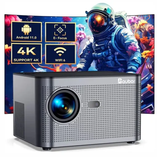 Video Beam Proyector Aubor Android 11 Comando Por Voz
