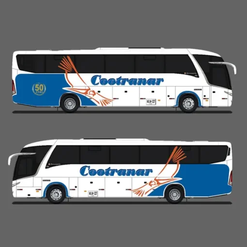 Memoria USB Personalizada Forma de Bus Moderno: Celebrando los 50 Años de Cootranar 15 Diseño y Creación del Prototipo Aerocondor Cootranar