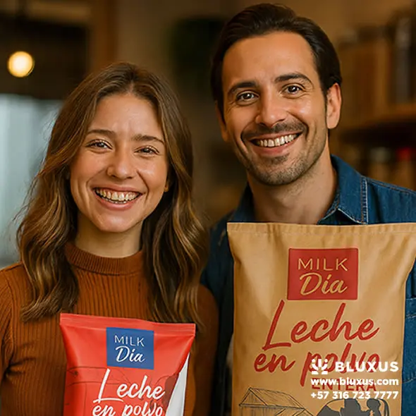 Opiniones de clientes satisfechos con la leche en polvo Milk Dia en Colombia.