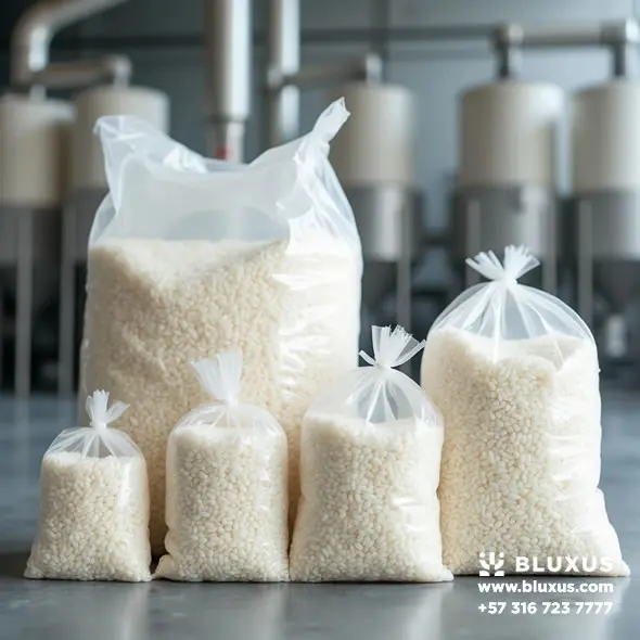 Presentacion Arroz Blanco en Bulto 50 Kg Bolsas Pequeñas 250 g 450 g 500 g y 1000 g Alianza Bluxus y Dicomer