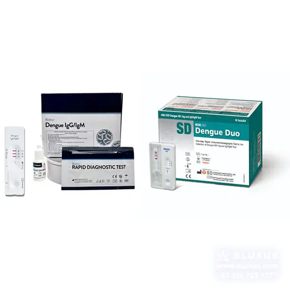 Portafolio de kits de diagnóstico rápido para Dengue de Abbott SD Bioline, incluyendo Dengue Duo y Dengue IgG/IgM.
