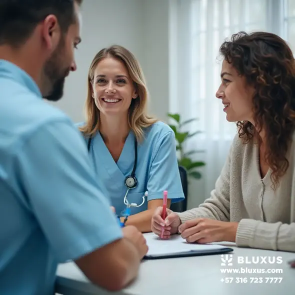 Paciente con síntomas de dengue decidiendo si hacerse el examen