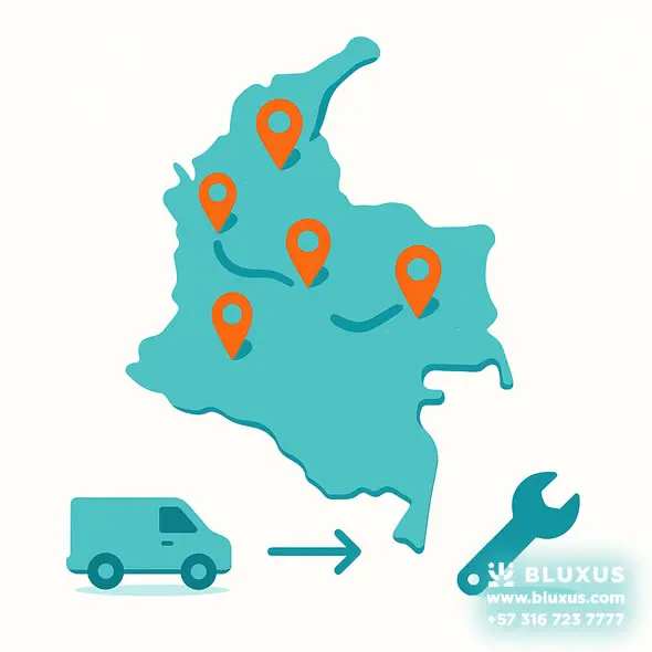 Cerraduras Inteligentes para Airbnb en Colombia Check-in Autónomo 24/7 24 Cobertura de envío e instalación de cerraduras inteligentes por ciudad en Colombia.