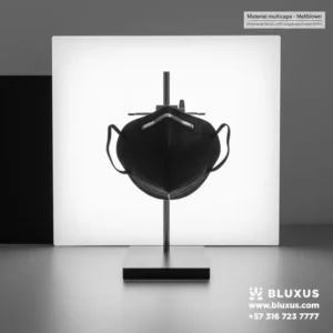 Imagen de prueba de densidad para confirmar que el tapabocas n95 negro no compromete la filtración.