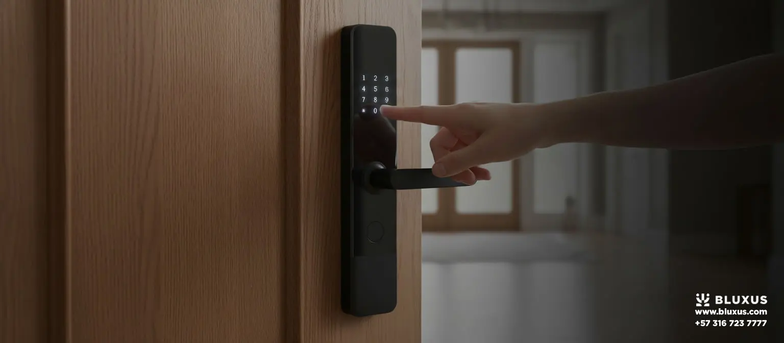 Cerradura Inteligente para Puerta de Madera | Bluxus 1