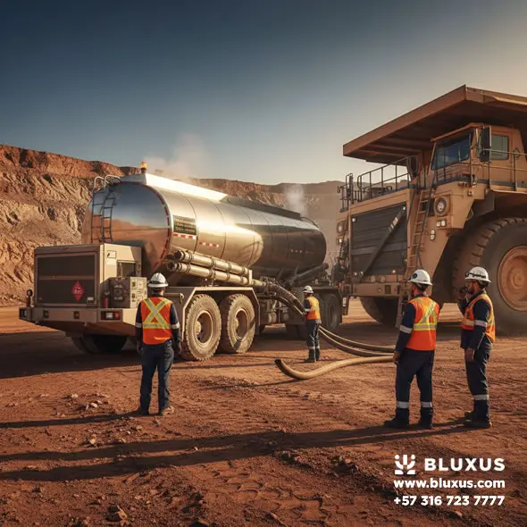 Suministro mayorista de combustibles industriales para minería