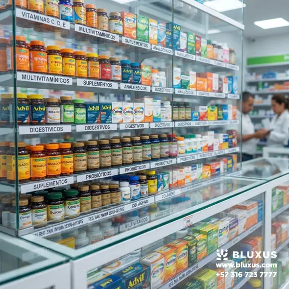 Amplio portafolio B2B de medicamentos de venta libre (OTC) y suplementos para maximizar la rentabilidad de las droguerías en Popayán.