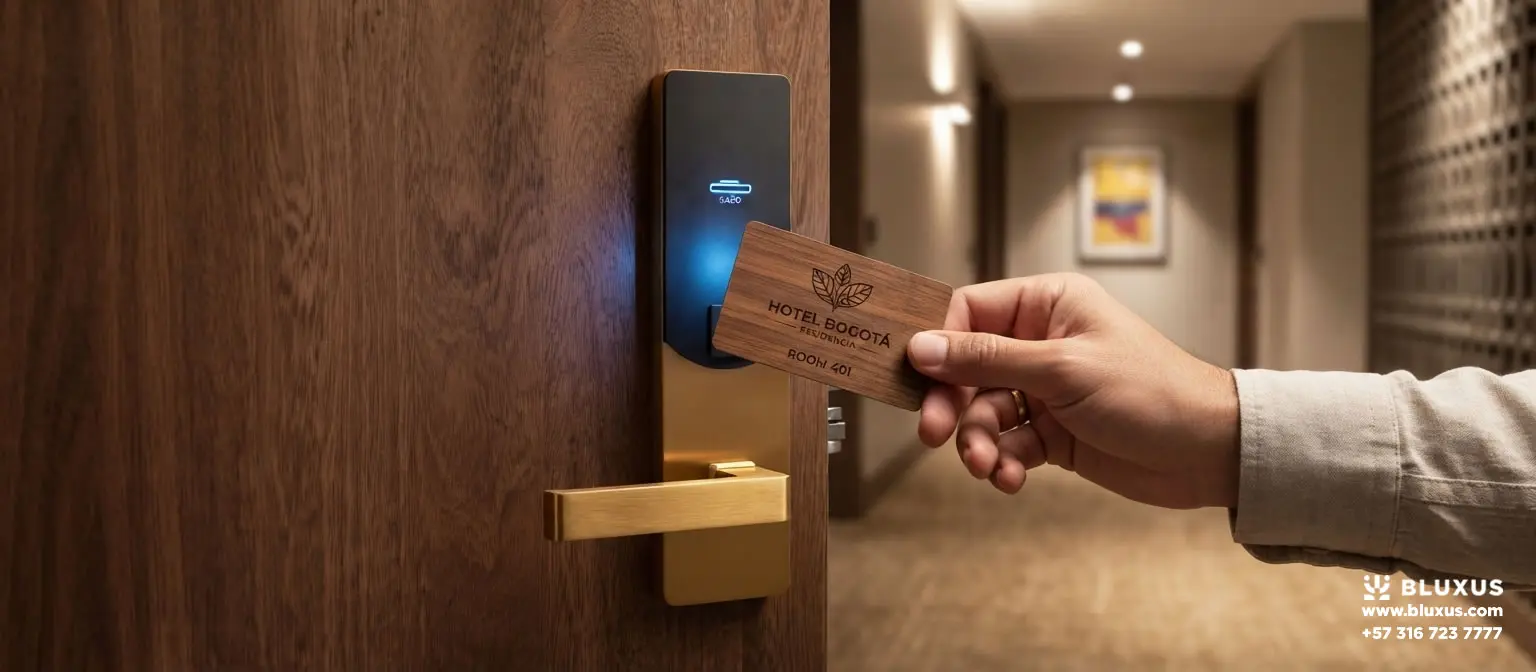 Catálogo de cerraduras con tarjetas para hoteles, cerraduras para hoteles con tarjeta, cerradura tarjeta hotel, chapas hoteleras y llaves electrónicas para hoteles con sistema tthotel en Colombia